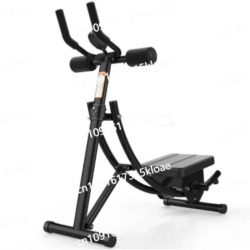 Household abdominal fitness device, abdominal muscle trainer, foldable roller coaster, vertical waist beauty abdominal machine