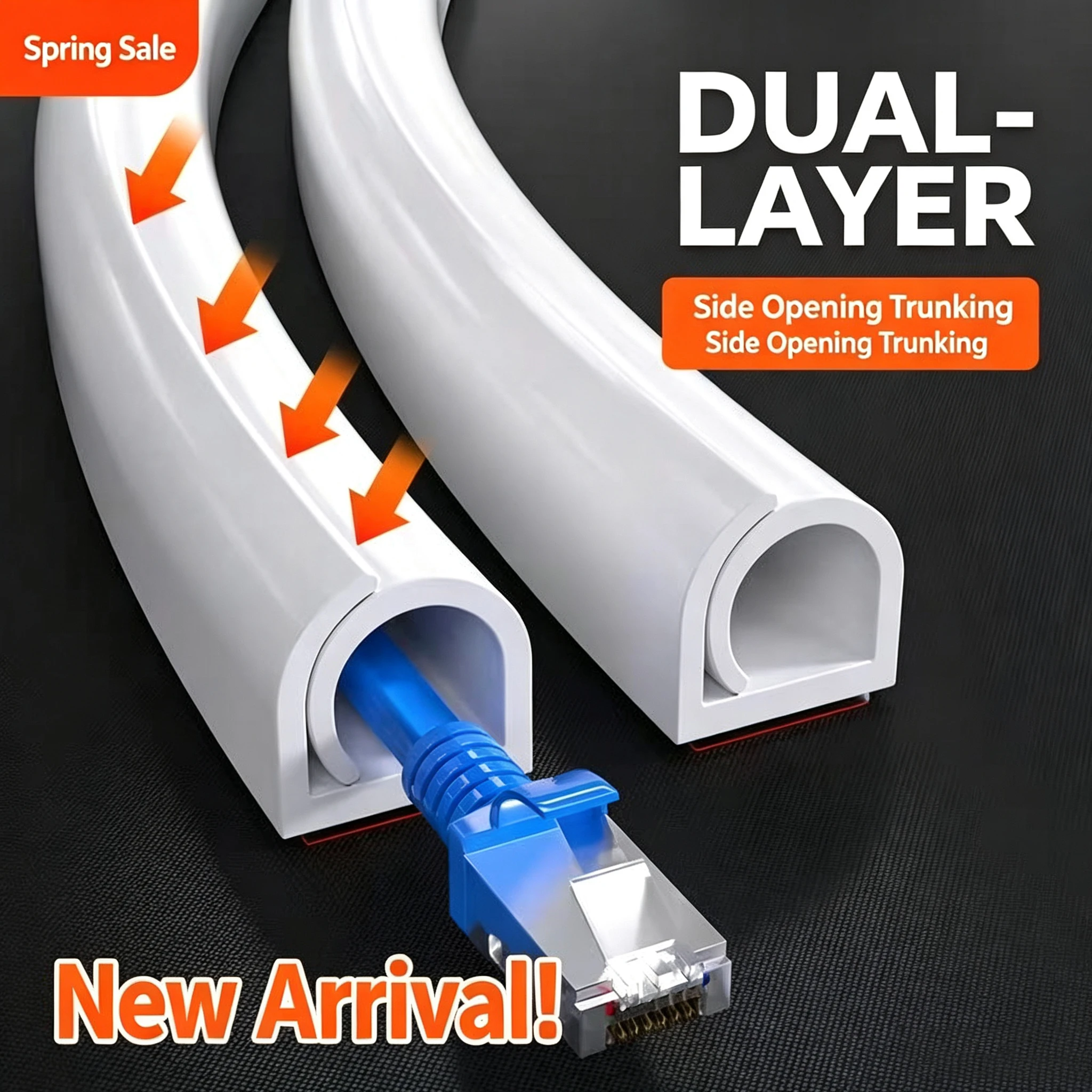 3m Wire Cords Covers Paintable Cable Concealer Cable Hider TV on Wall Wire Hiders Cable Management Cord Hider Wall Cable Organiz