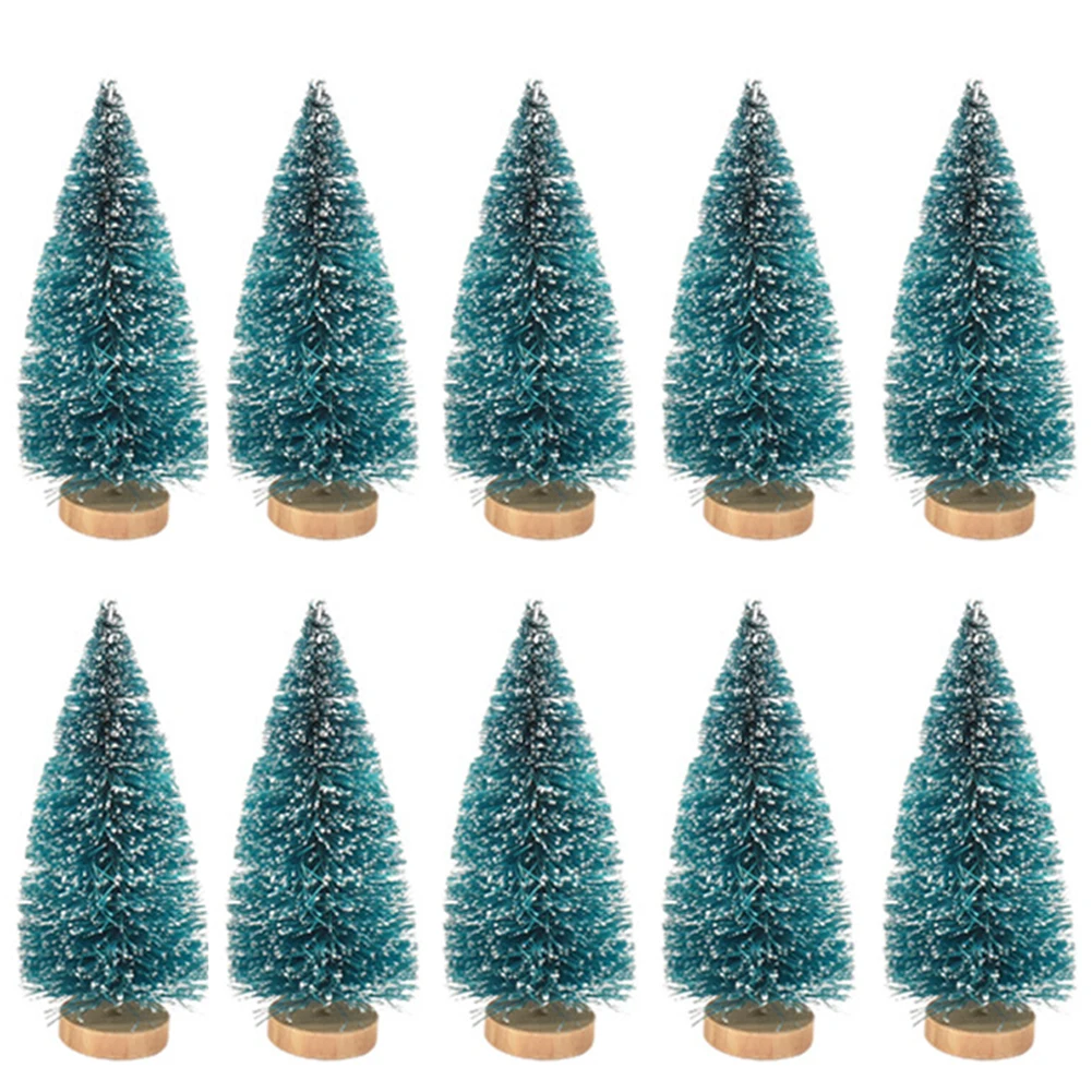 Crafts For Christmas Decorations Christmas Village Tabletop Decorations Mini Christmas Trees Miniature Garden Display