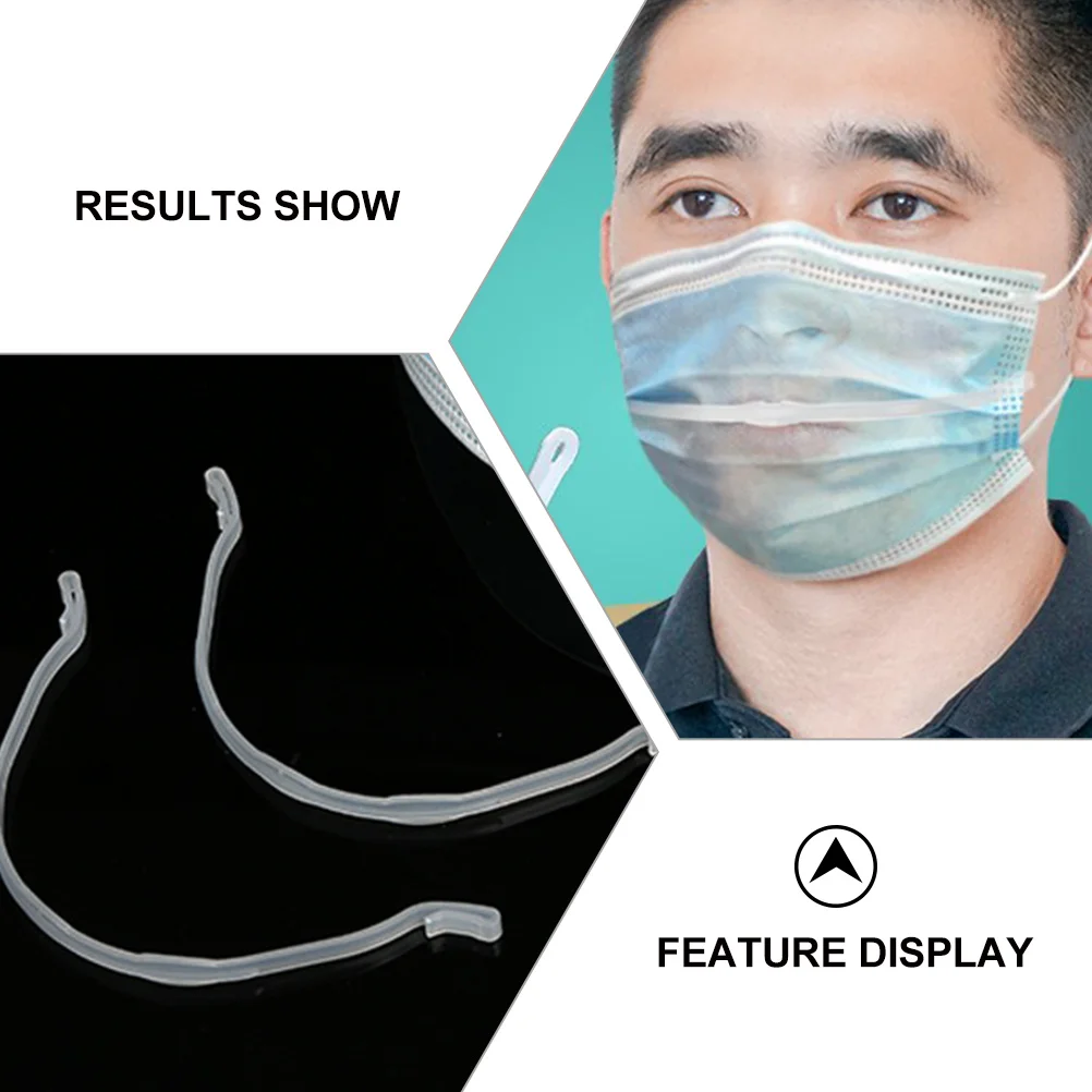 

12pcs Inner Support Bracket U-Shaped Design Anti-Slip Face Mask Insert Strap Breathable Mouth Mask Protection Strip