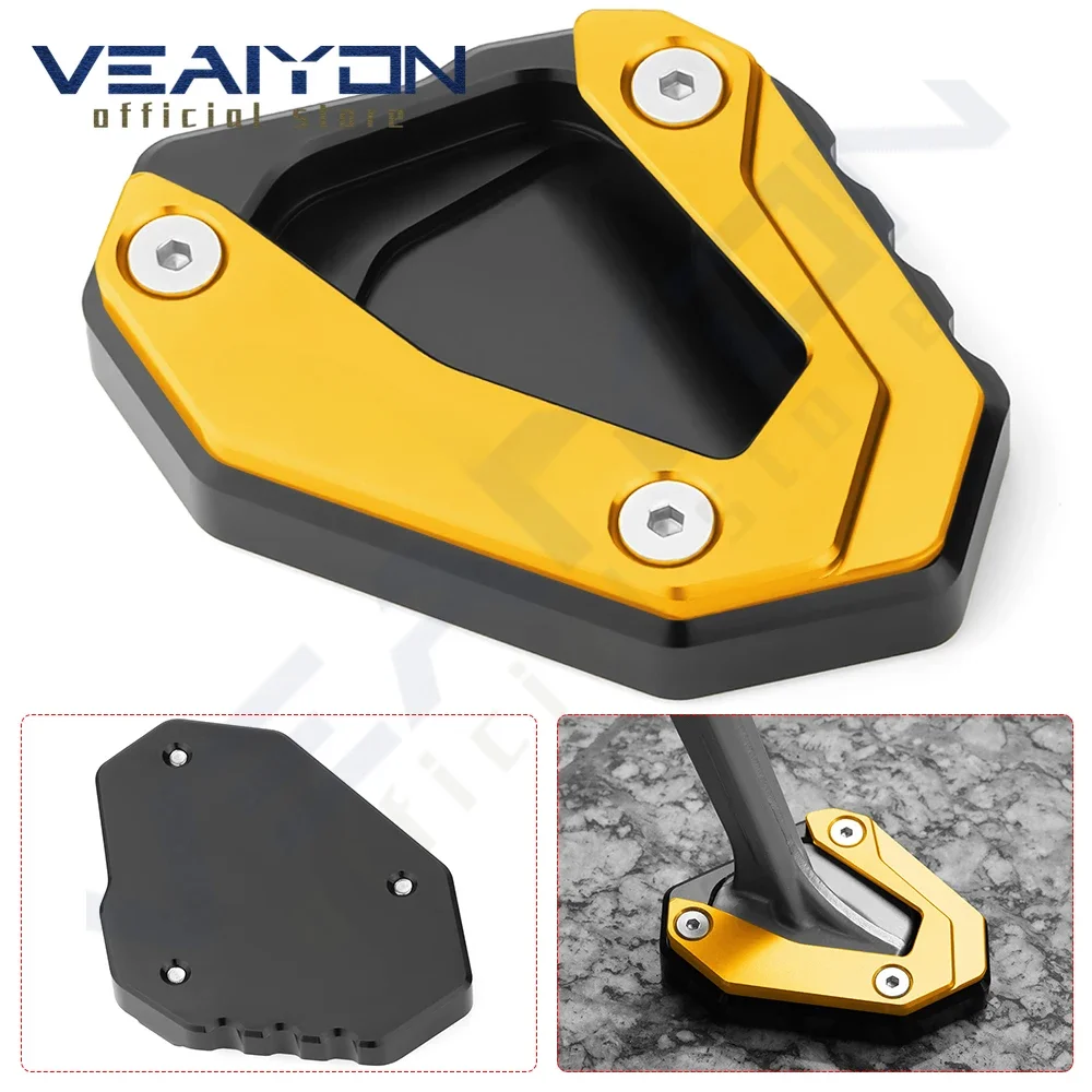 

For YAMAHA YZFR1 YZF R1 YZF-R1 yzf r1/r1m Motorcycle accessories CNC Aluminum Foot Side Stand Extension Pad Support Plate