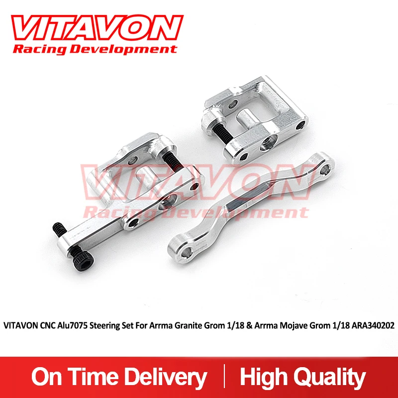 

VITAVON CNC Alu7075 Steering Set For Arrma Granite Grom 1/18 & Typhon Grom 1/14 ARA340202