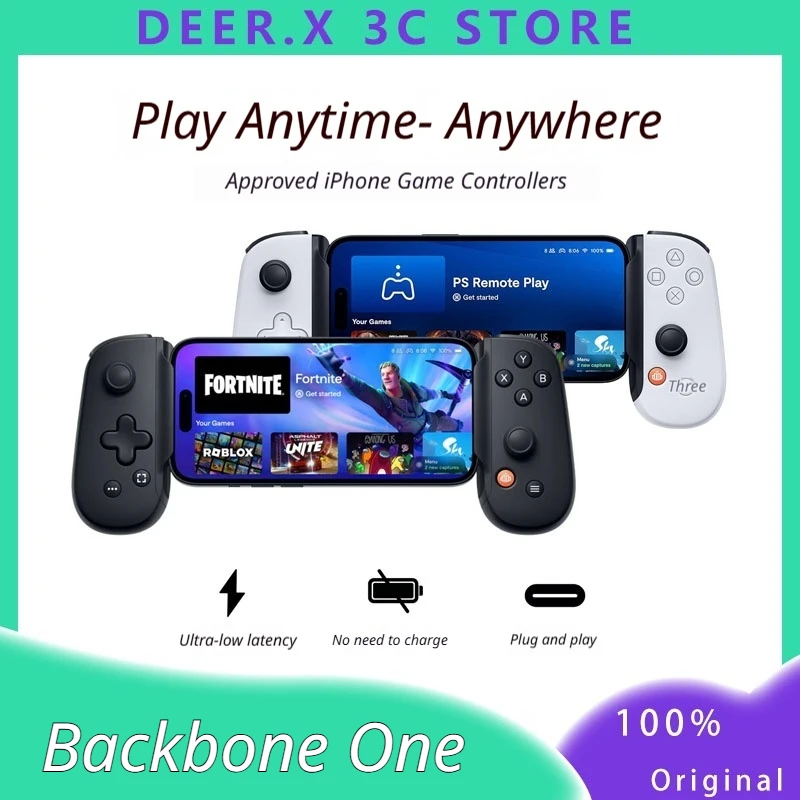 Backbone One 2nd Gen Mobile Game Controller Stretchable For Iphone 15 16 17 Android Type C Plug And Play Gamepad