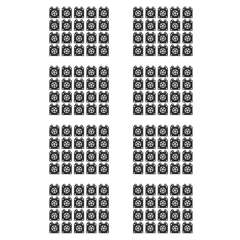 AT63-160Pcs 2500 3800 4500 5200 5800 Chainsaw Carburetor Repair Parts Metering Diaphragm Gaskets