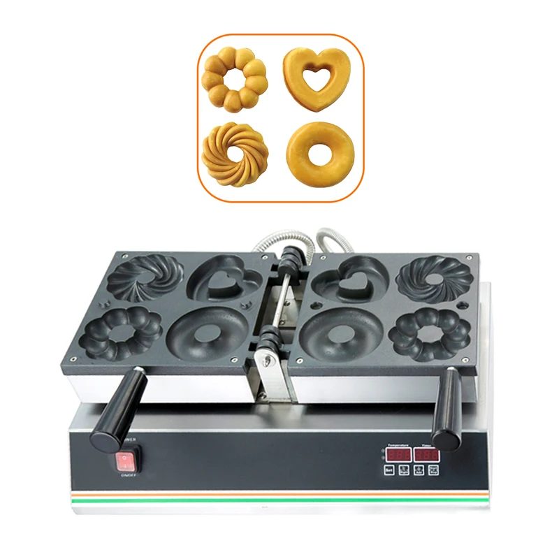 

Custom Donuts Bread Waffle Maker Electric Baking Pan Automatic Mini Donut Making Machine