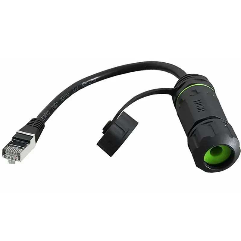 AEE7-IP68 8P8C CAT6 Waterproof Dustproof RJ45 Network Port With Shielded Signal Aviation Plug Connector RJ45 Network Head