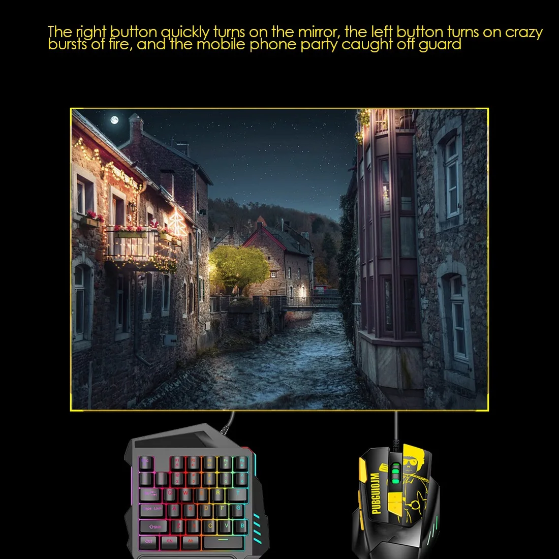 【サプライズ】モバイルゲームパッドコントローラーゲーミングキーボードマウスコンバーター-pubg-androidフォンからpcへ-bluetoothアダプター-プラグアンドプレイ
