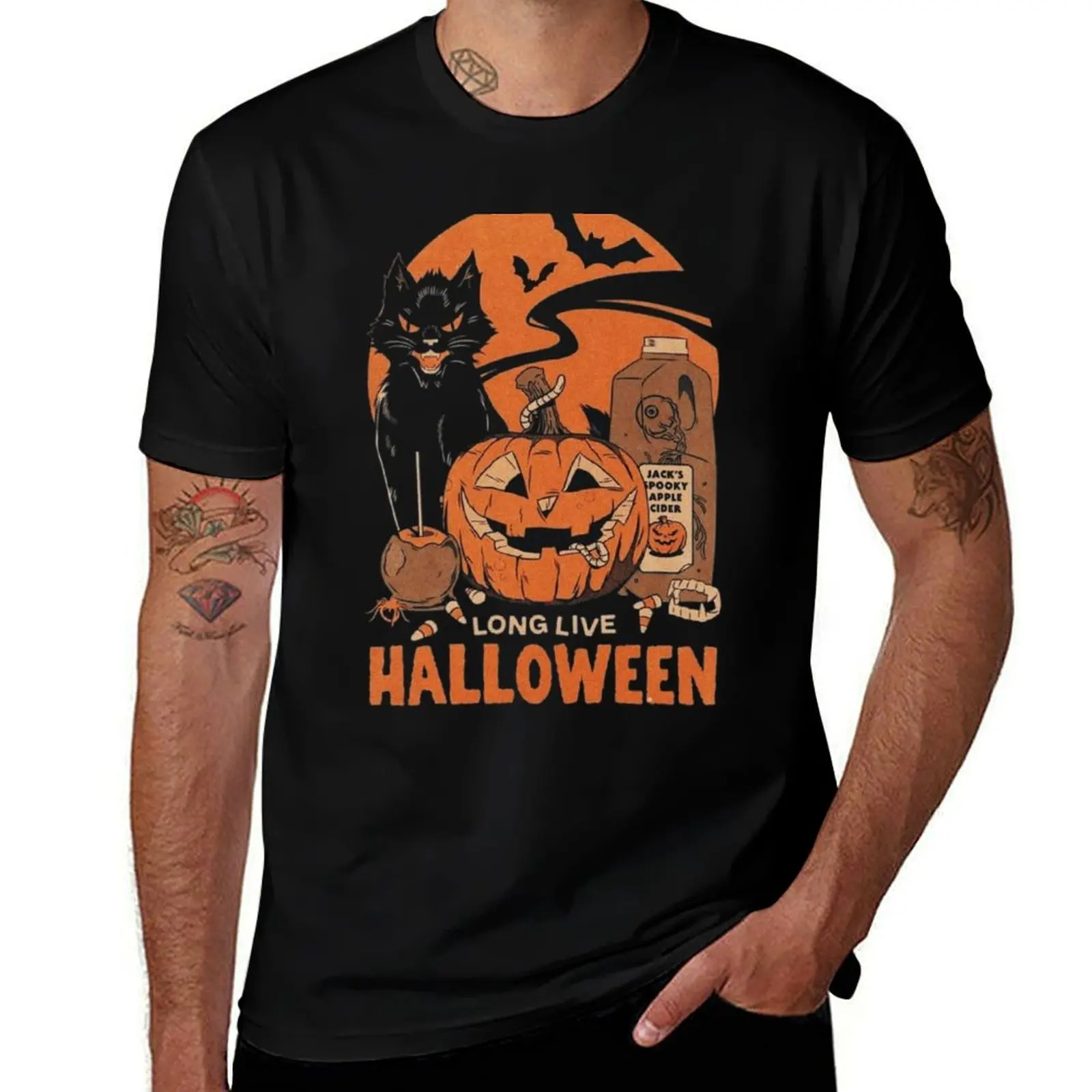 

Vintage Halloween T-Shirt man t shirt heavy cotton funny t shirts dark humor man t shirts graphic T-shirt