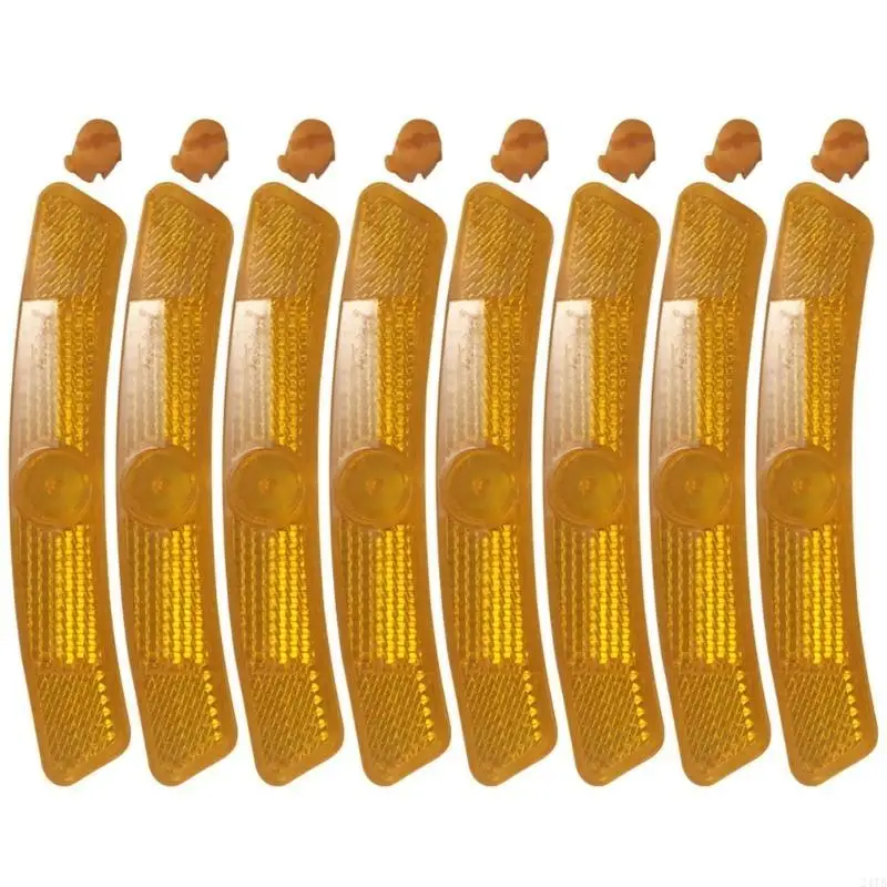 8Pcs Road Bikes Spokes Reflectors Night Ridings Warning Reflectives Light