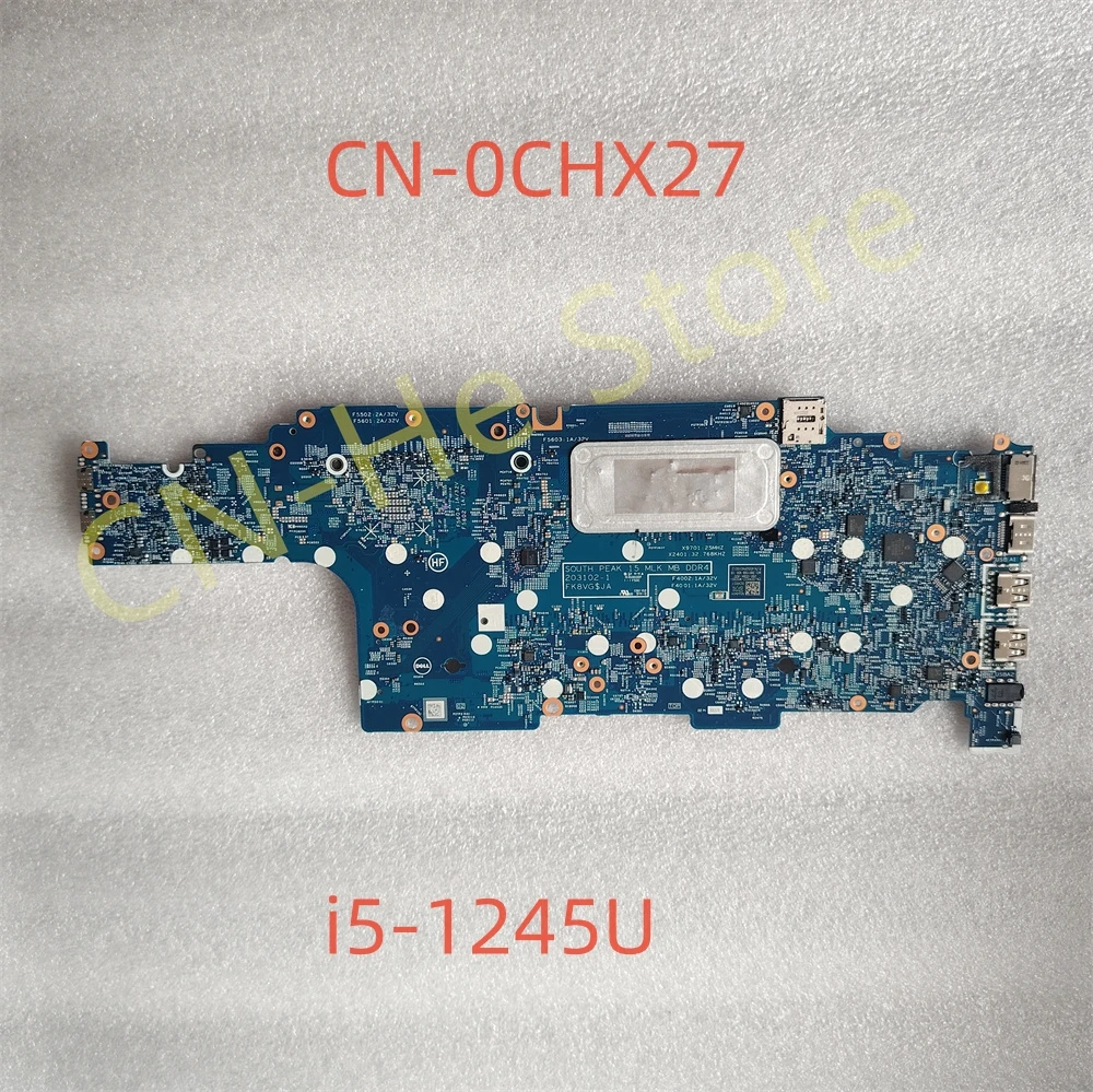 

FOR Dell Latitude 5530 Precision 3570 Motherboard i5-1245U CHX27 CN-0CHX27 203102-1 DDR4 100% Perfect Work