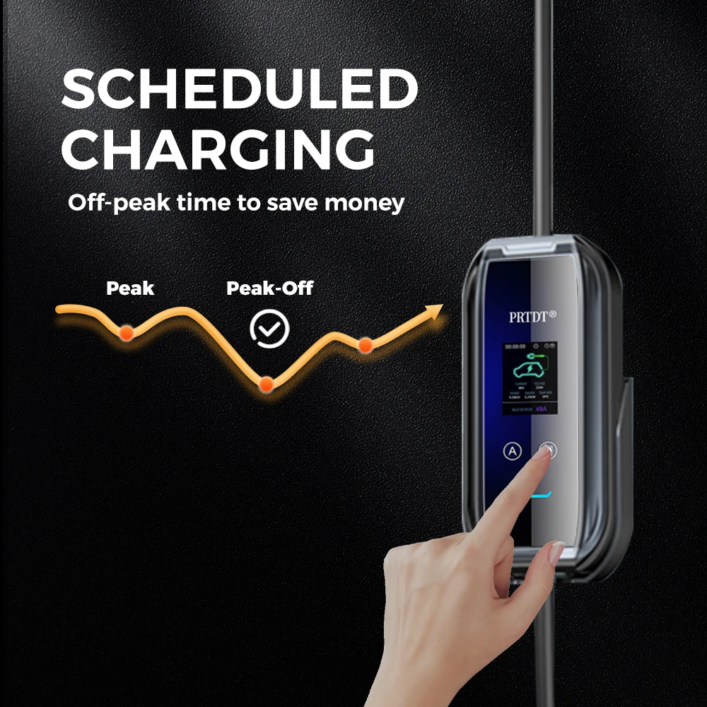 RUIVANDA 3.5kw 7kw Portable EV Charger Adapter Type 2 8A to 32A New Condition Charging Pile