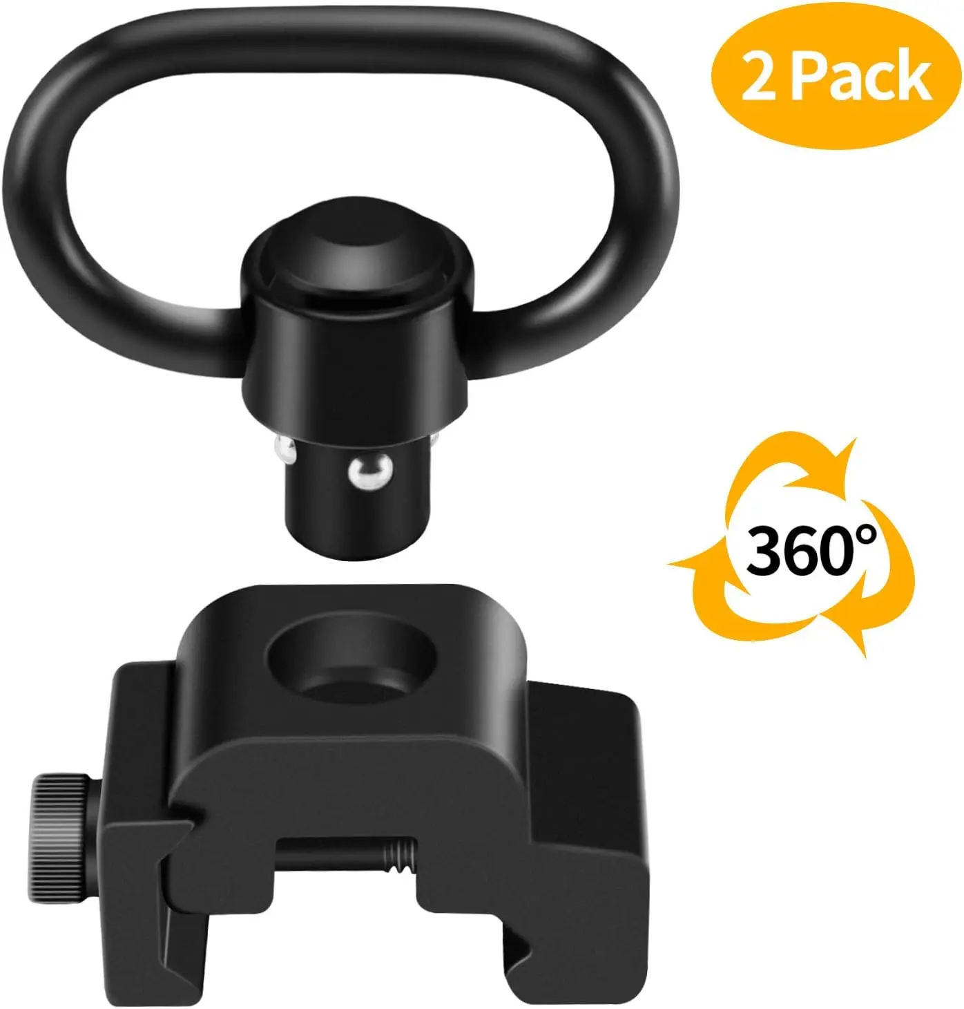 Quick Detach Sling Swivel Mount Adapter 1.25” QD Rifle Strap Sling Ring Attachment 20mm Picatinny Rail Hunting Gun Accessories