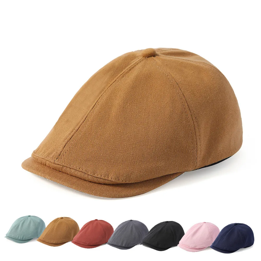 

New Men Casual Newsboy Hat Spring Summer thin retro beret Hat wild casual Hats unisex octagonal Cap Fashion Hip Hop Caps gorras