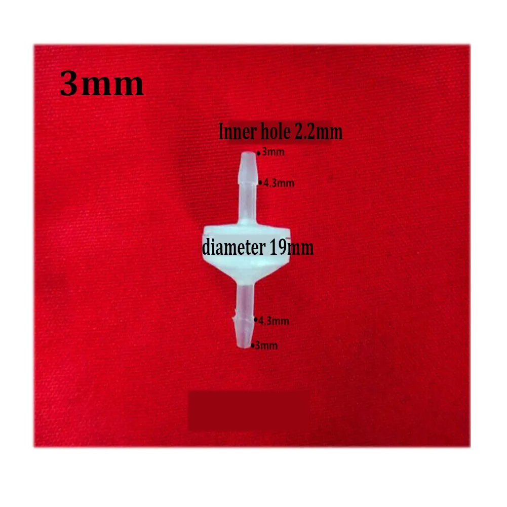 

Easy to Install and Compatible with Water Petrol Diesel Oils and Other Fluids Plastic Check Valve in 3mm to 12mm