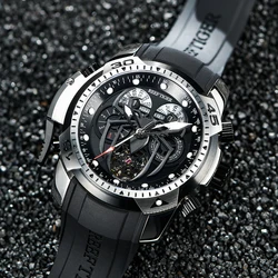 Reef Tiger/RT New Design Sport Automatic Watch Spider Dial with Year Month Perpetual Calendar Rubber Watches RGA3532SP