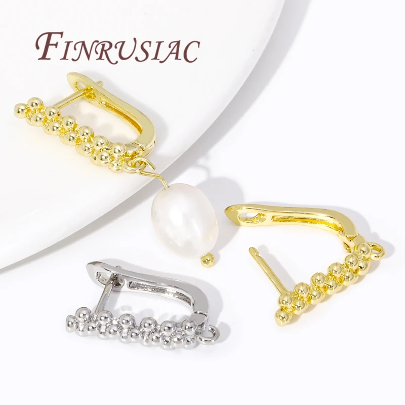 18K Gold Plated Basic Fastener Earwires,Hooks For Earrings,Women\'s Earring Hook Accessories,DIY Jewelry Making Supplies