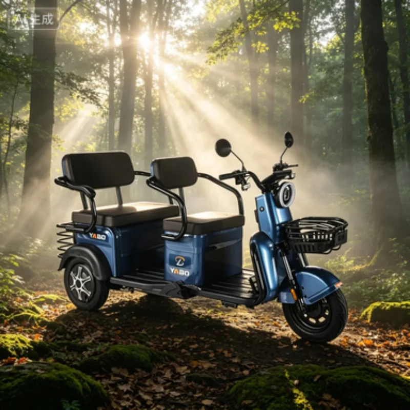 Premium Edition Adult Electric-tricycle Open Body 30-50Km/h 3 Passengers Three Wheels Electric Tricycle Cargo Electric Tricycle