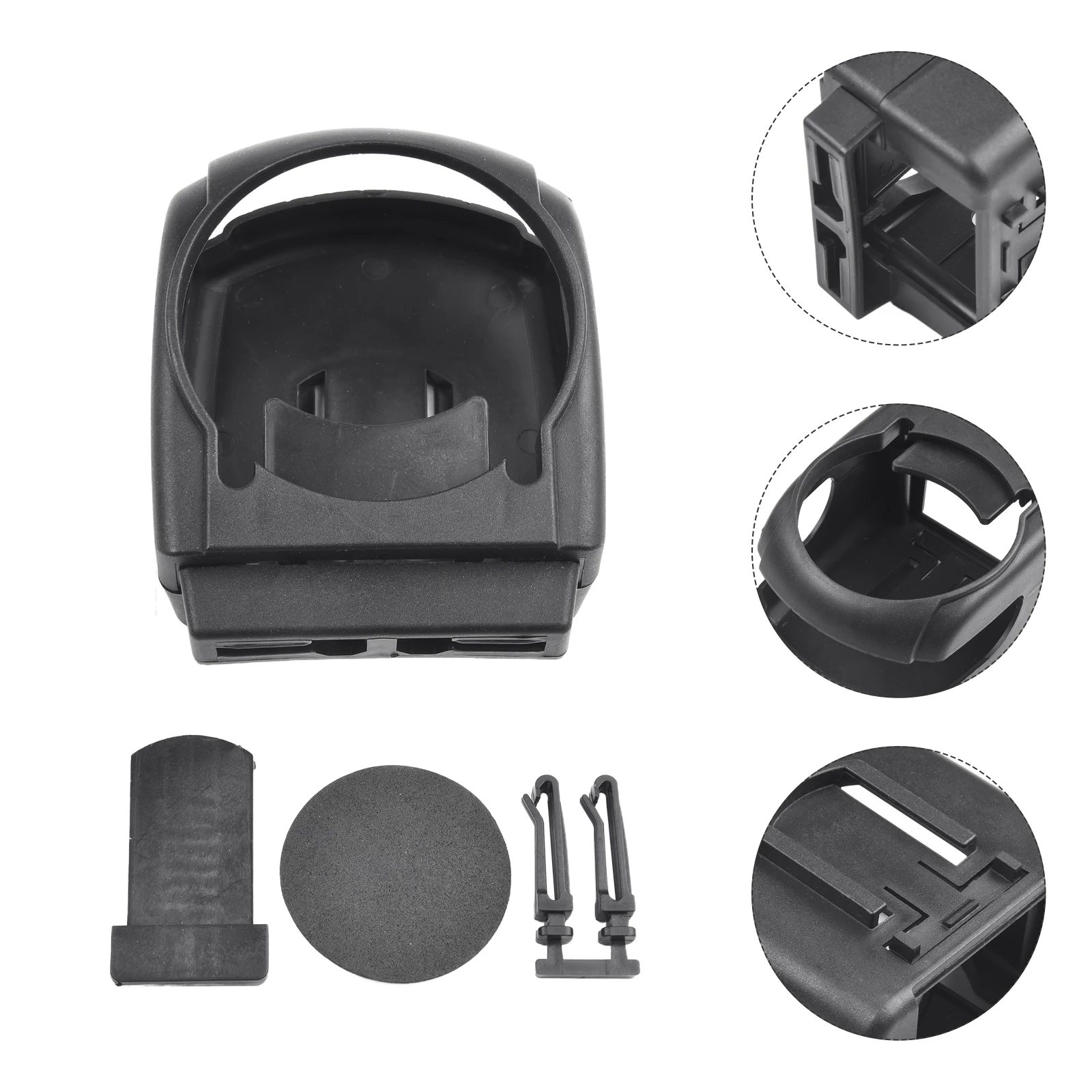 1pc Cup Holder Black Outlet Water Bottle Air Vent Auto Can Drink Interior Organizer Accessory Practical Useful