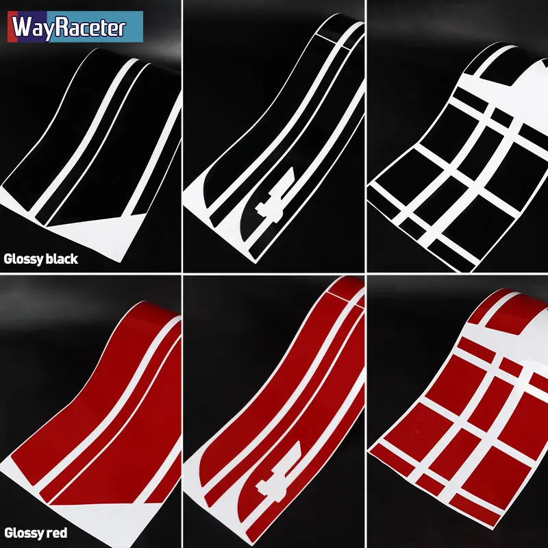 Door Side Stripes Sticker John Cooper Works Car Hood Bonnet Trunk Vinyl For MINI Countryman F60 ALL4 JCW 2017-On 2022 2023