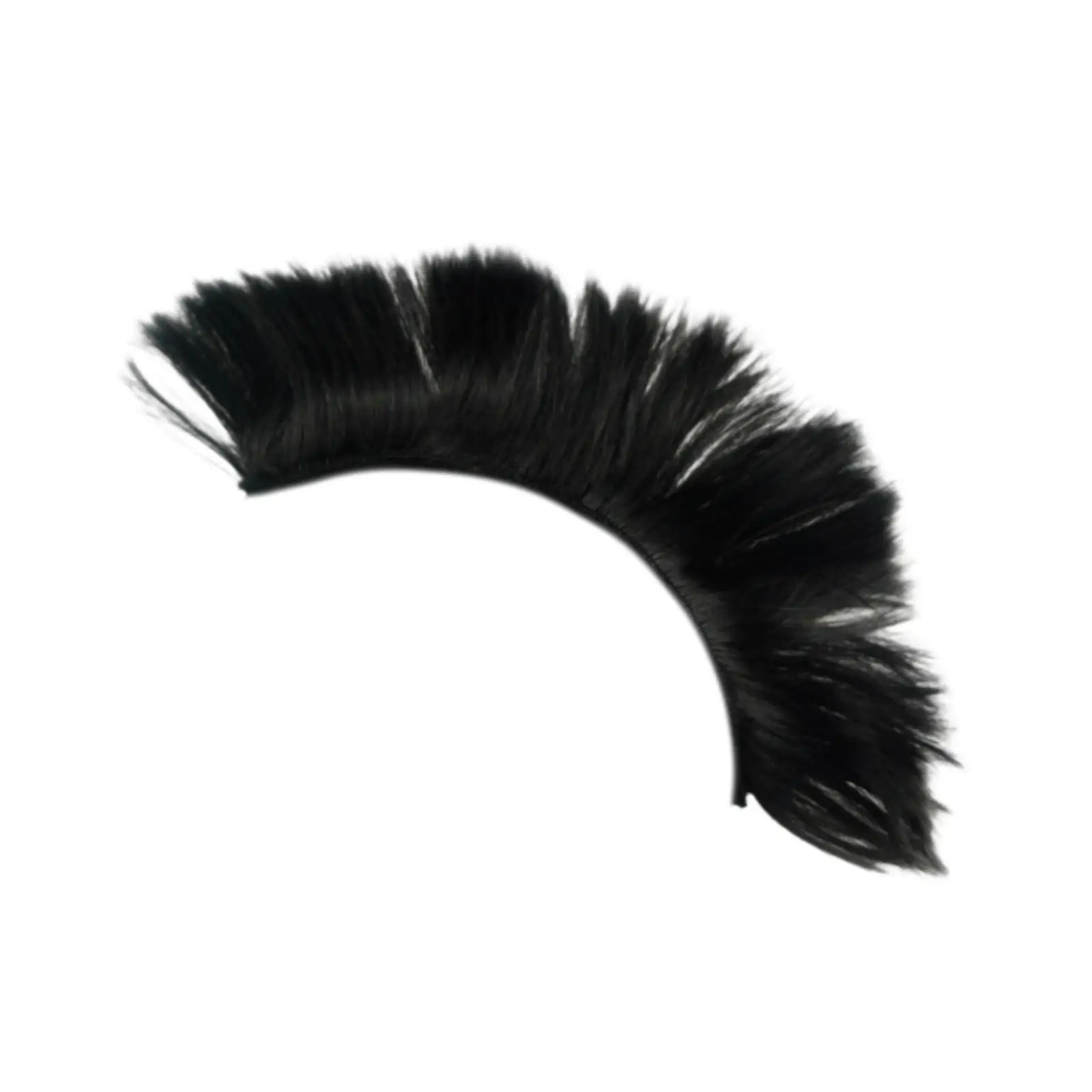 Helmet Wig Decoration Elastic PET Fiber Mohawk Headdress for Helmet Accessories Bike Ski Scooter and Motorcycle Cosplay