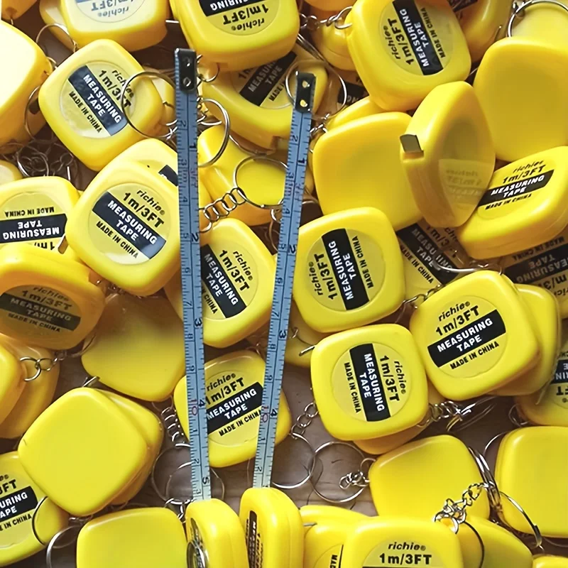 Mini 1M Tape Measure Metric Steel Measuring Ruler Distance Measuring Tool Meter Ruler Steel Tape Length Metal Measuring Tools