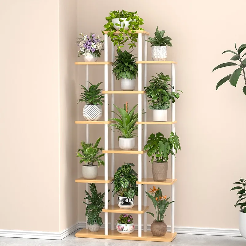Flower stand removable indoor home living room floor-to-ceiling multi-layer dill succulent flower pot stand balcony potted plant