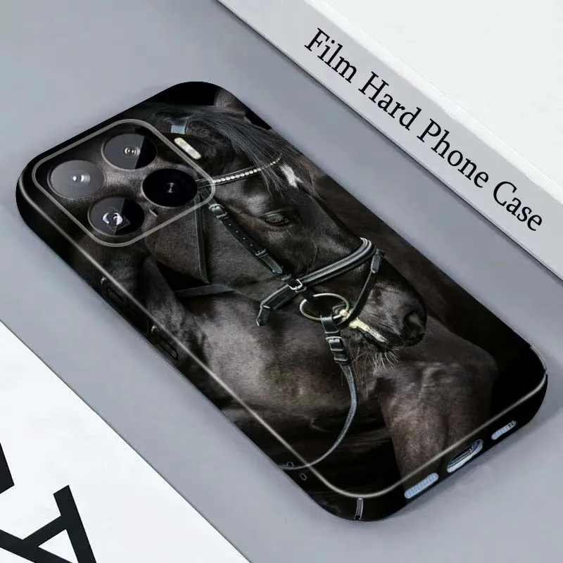 Capa Rígida para Celular Marrom com Design de Bridão de Cavalo para Honor Play Magic 8 7 6 X9d X9c X9 X8b X8A X8 500 200 X50 X60 Lite GT Pro