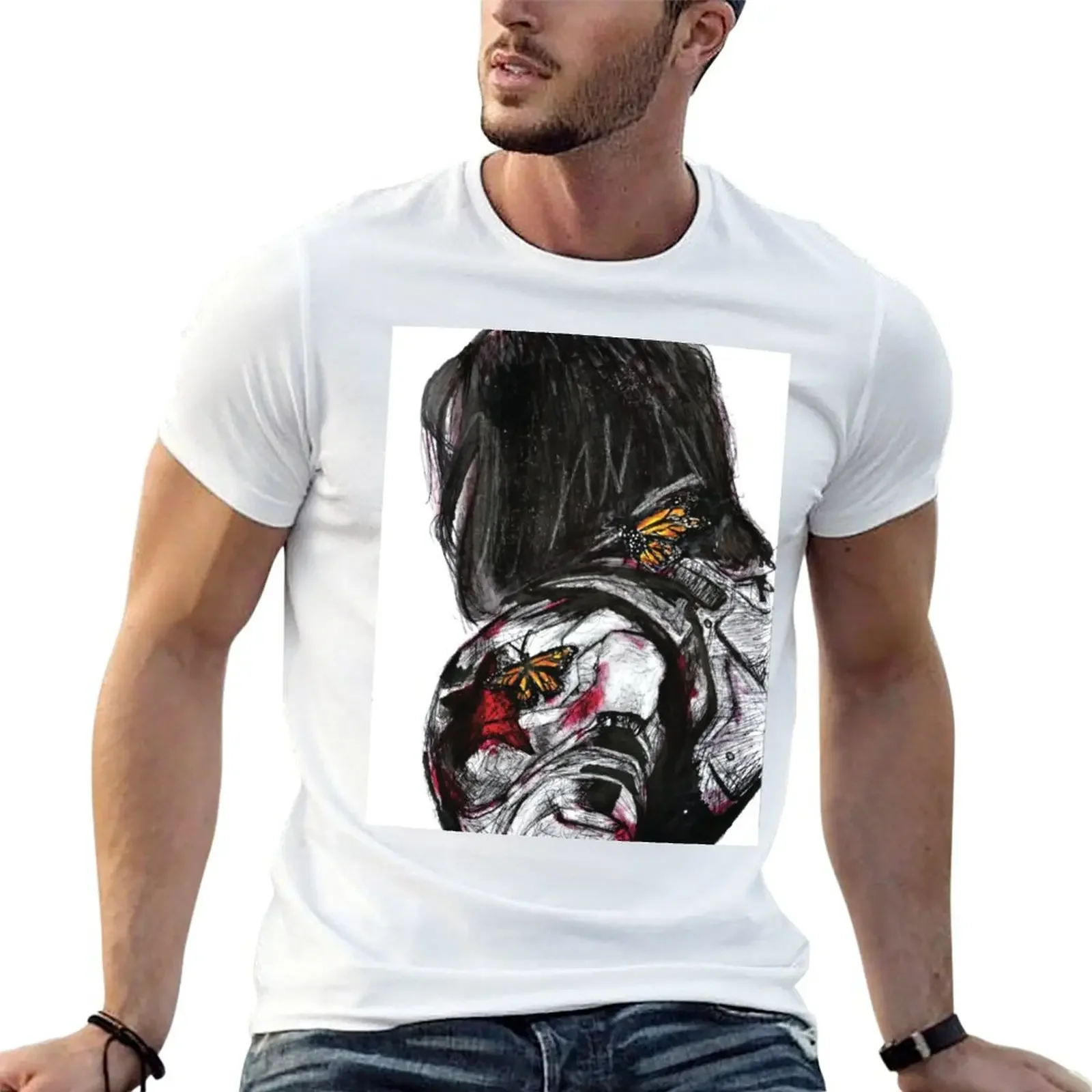 

B9-107 T-Shirt football t shirt summer tops Short sleeve tee men