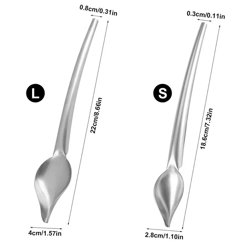 2-Piece Decor Spoon, Precision Chef Culinary Chocolate Drawing Spoons for Decorating Plates