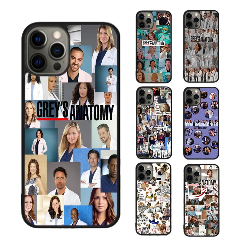Greys Anatomy Collage Mobile Phone Case Cover For iPhone 17 Air 15 16 16e 13 14 12 11 Pro Max Coque For Apple Plus fundas