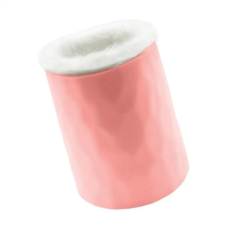 Y1UB Silicone Pen Holders Simple Pencil Holders Makeup Plush Lined Eyeglasses Holders Office Supplies for Desk Home