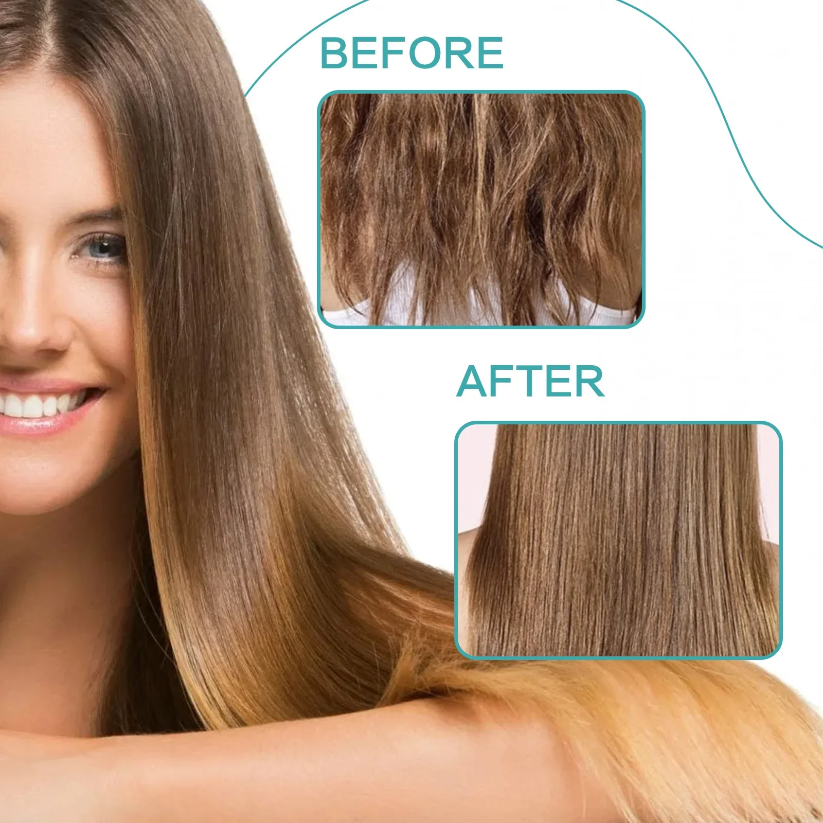 كريم استقامة البروتين 60 مللي علاج بلسم الشعر تنعيم الشعر المجعد التالف إصلاح سبليت ينتهي الكولاجين المخصب