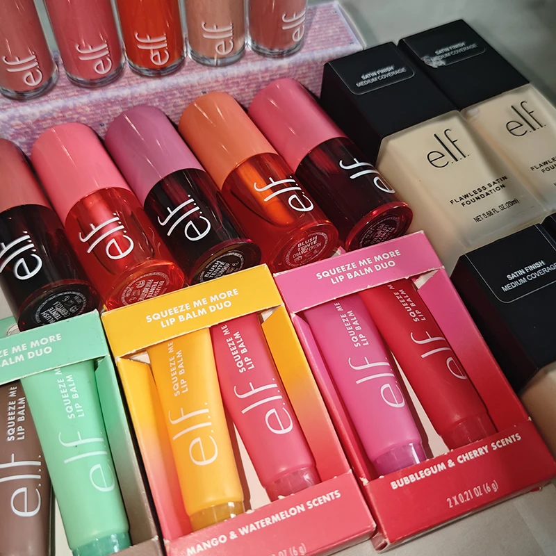 Elf Brand Gel Texture Moisturizing Non Sticky Fruit Lipstick Matte Natural Water Feeling Light Texture Liquid Powder Blusher