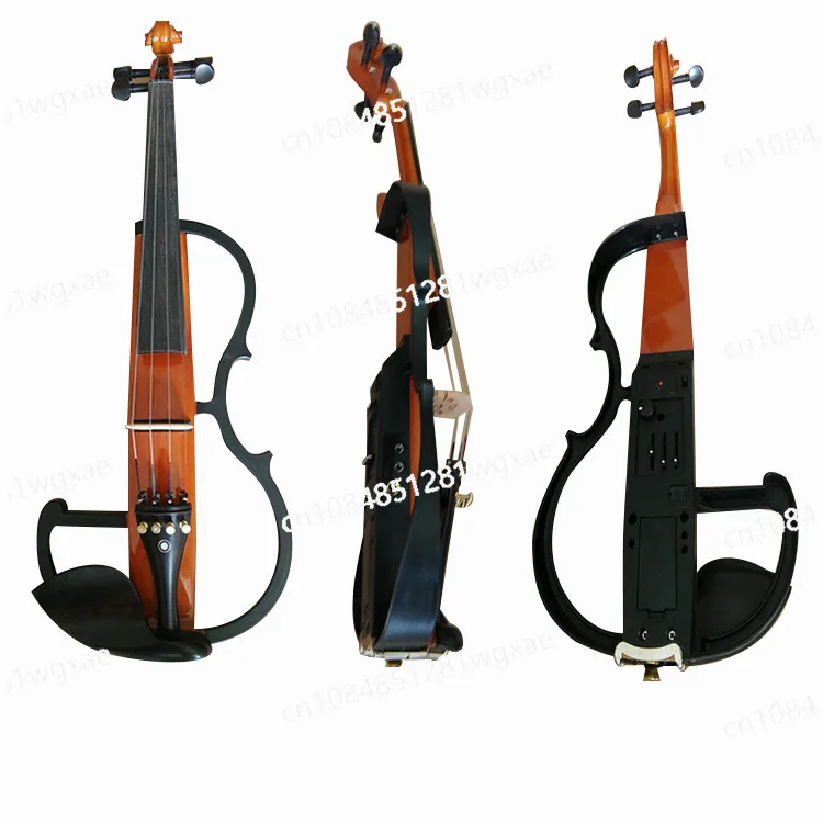 4/4 메이플 솔리드 우드 컬러 블록 전자 바이올린 전문가용 현악기 강한 음색 전부 수제