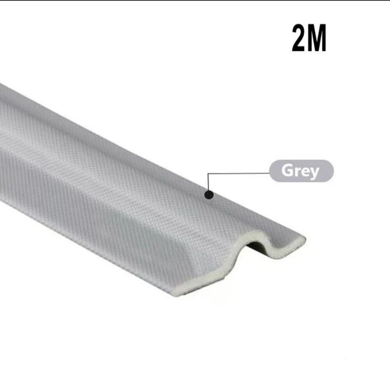 2M 4M 8M Sliding Type Window Sealing Strip Door and Window Seam Windproof Sound Insulation Self-adhesive Sealing Strip U type