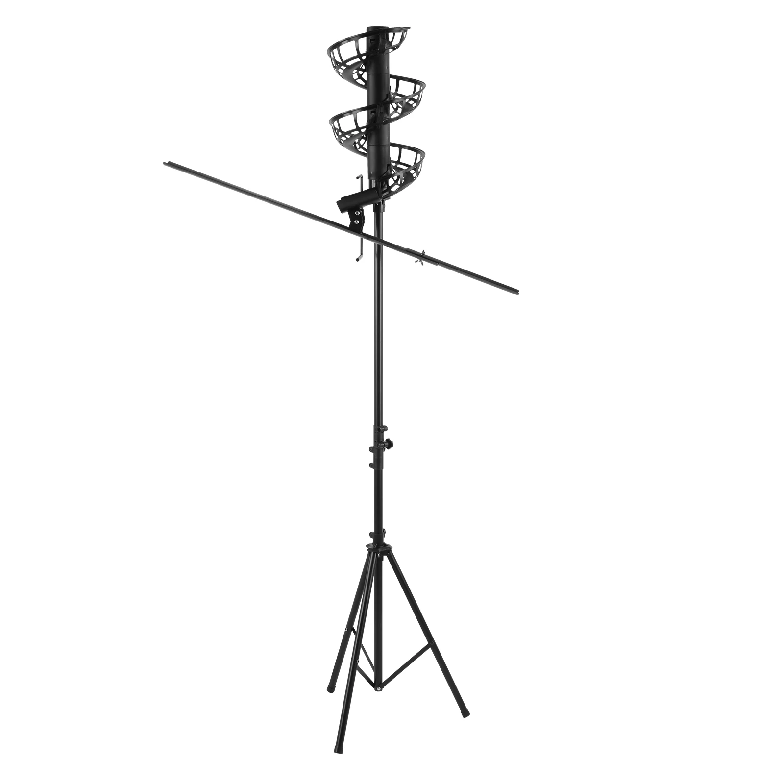 

Легкая автоматическая подача теннисных мячей без электропривода, вместимость 33 мяча, регулируемая высота, оборудование для тренировок на открытом воздухе