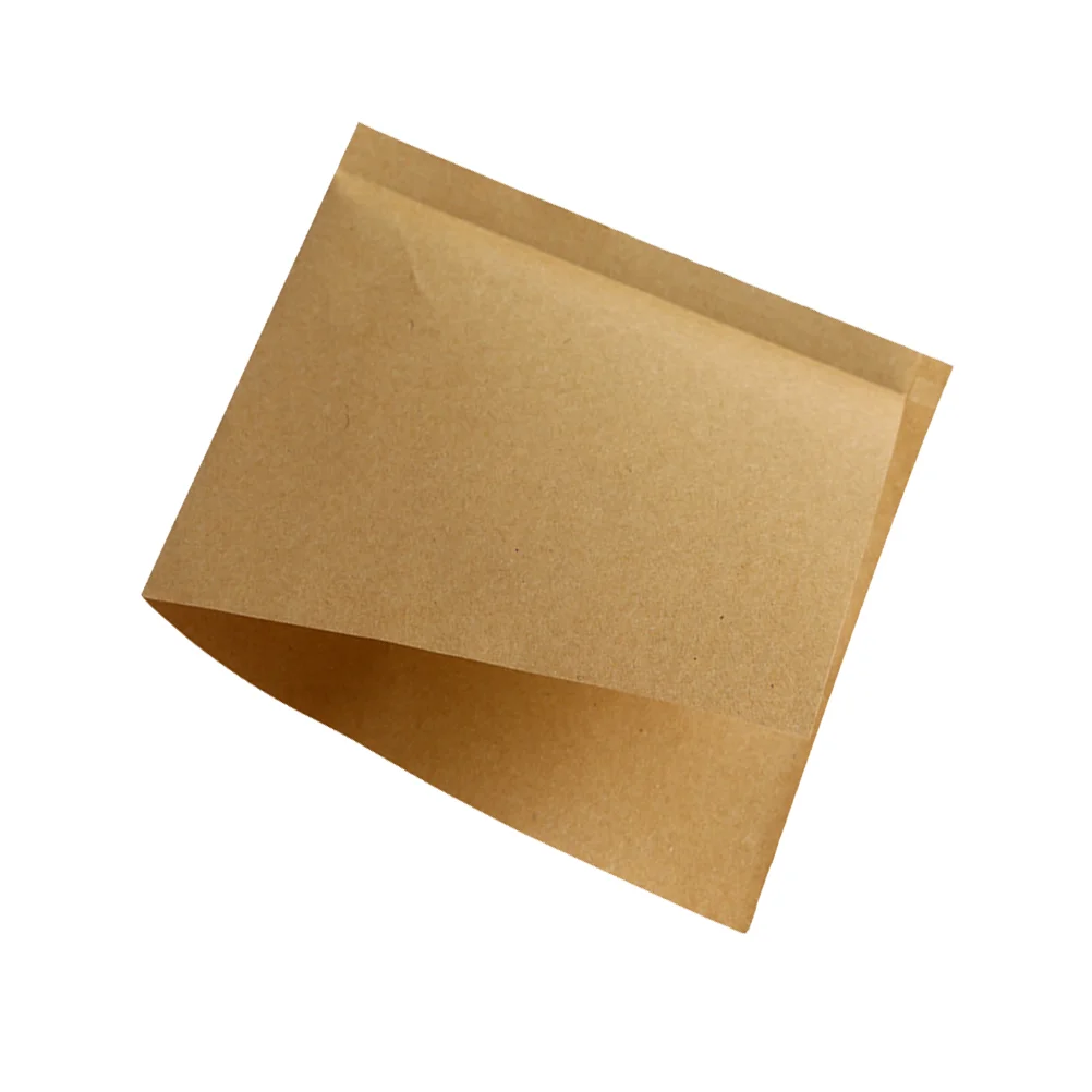 100 Stück Lebensmittel-Kraftpapier, Einweg-Dreiecksform, ölbeständig, für Sandwich-Donut-Verpackung (13 x 13 cm, Khaki)