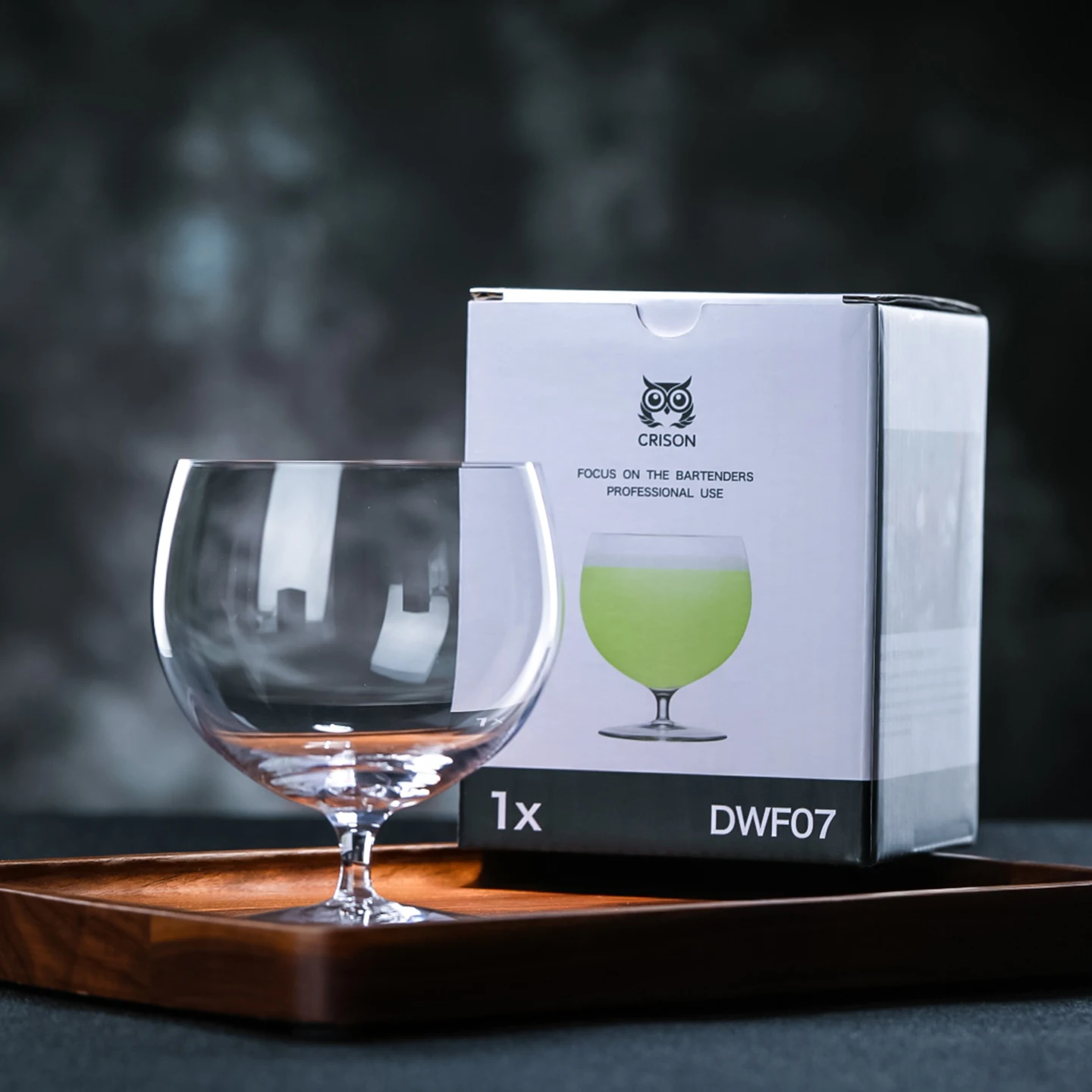 DWF07 CRISON Short footed cup/cocktail glass/Japanese crystal glass cup/beer mug/Crystal glass cup 285ml