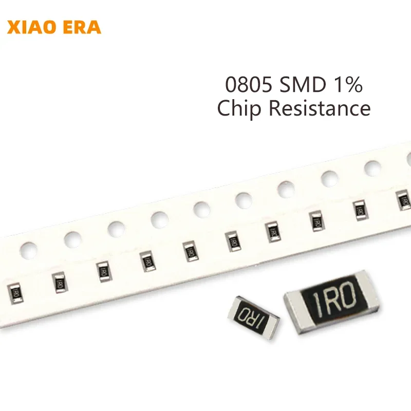 100Pcs 0805 SMD Resistor Kit 1% Tolerance 30.1K-22M 6.2M 6.8M 7.5M 8.2M 9.1M 10M 10 Ohm Electronic Components DIY Assorted Set