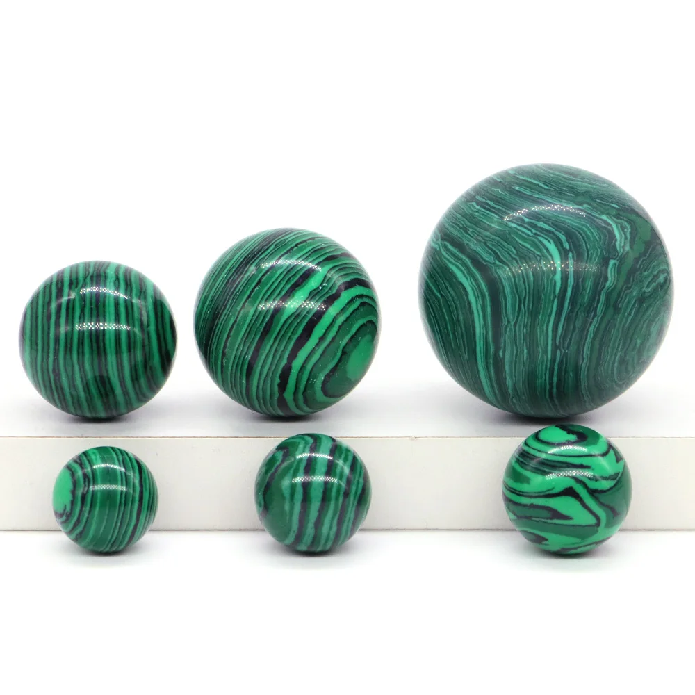 16mm 18mm 20mm 25mm 30mm 40mm Balls Malachite Turquoise Srone Sphere Reiki Healing Mineral Specimen Globe Chakra Home Decor Gift