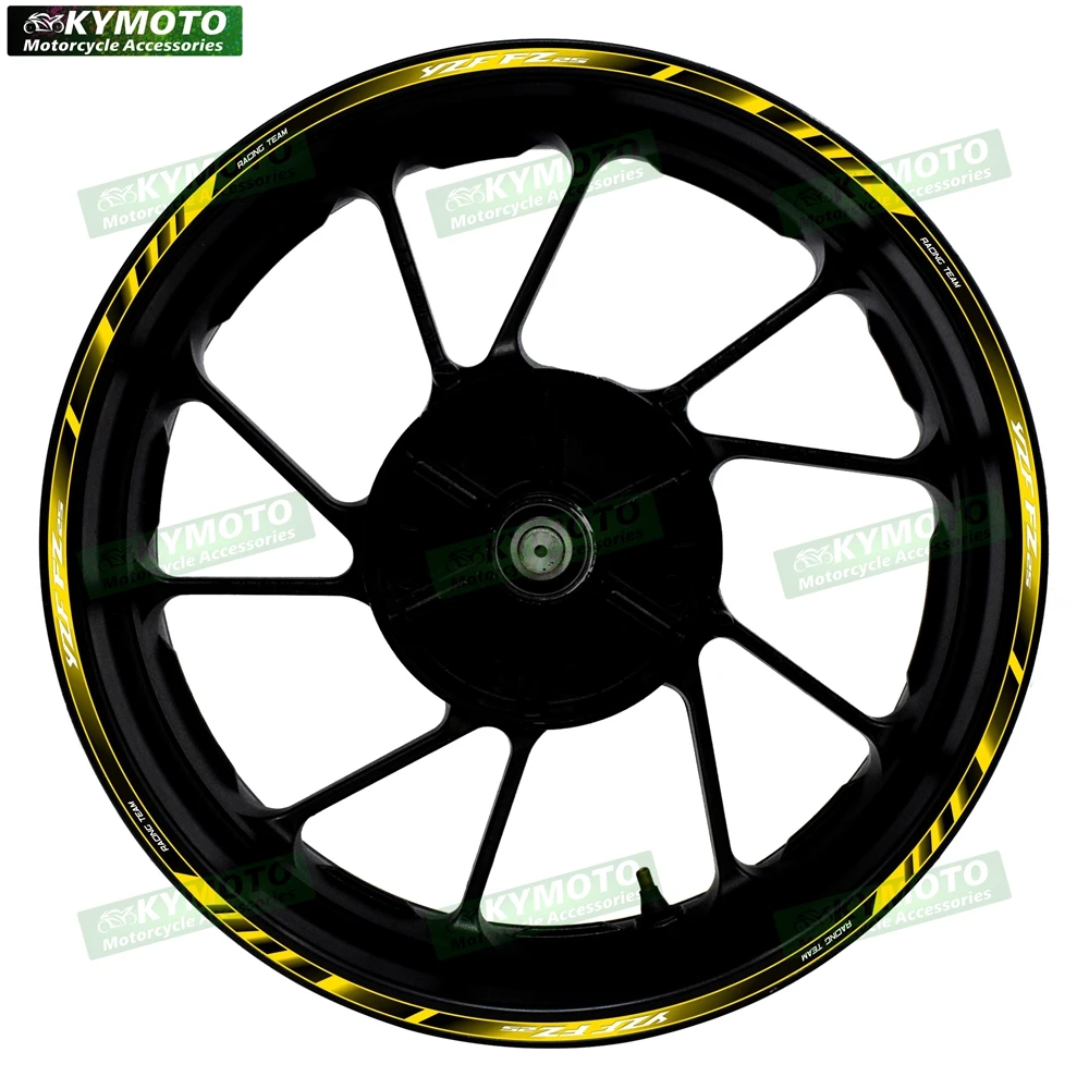 For YZF FZ25 FZ25 reflective motorcycle wheel sticker 17 inch fairing wheel modified decal rim stripe tape decal decoration