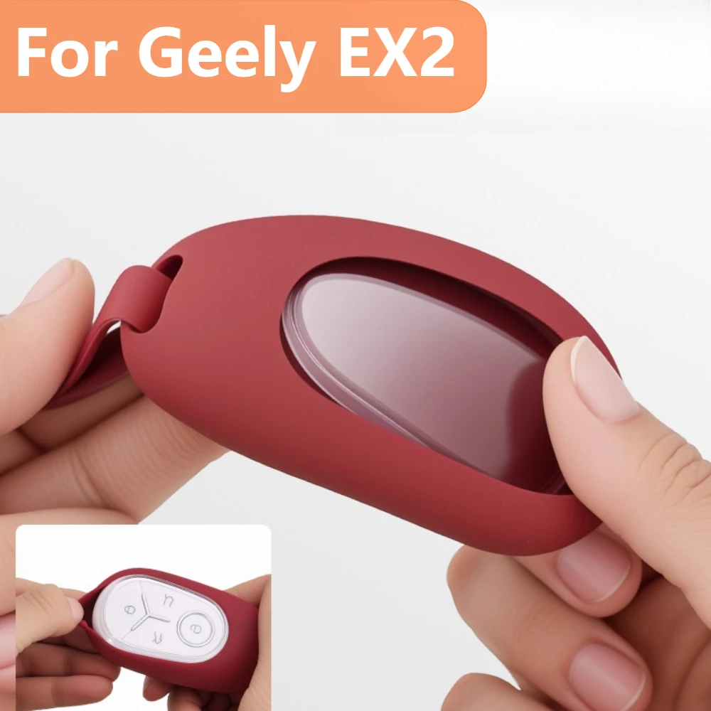 

Car Key Case For Geely Liquid Silicone Car Smart Key Case Full Wrap Coverage Anti Drop Wearproof Protective Auto Remote Shell