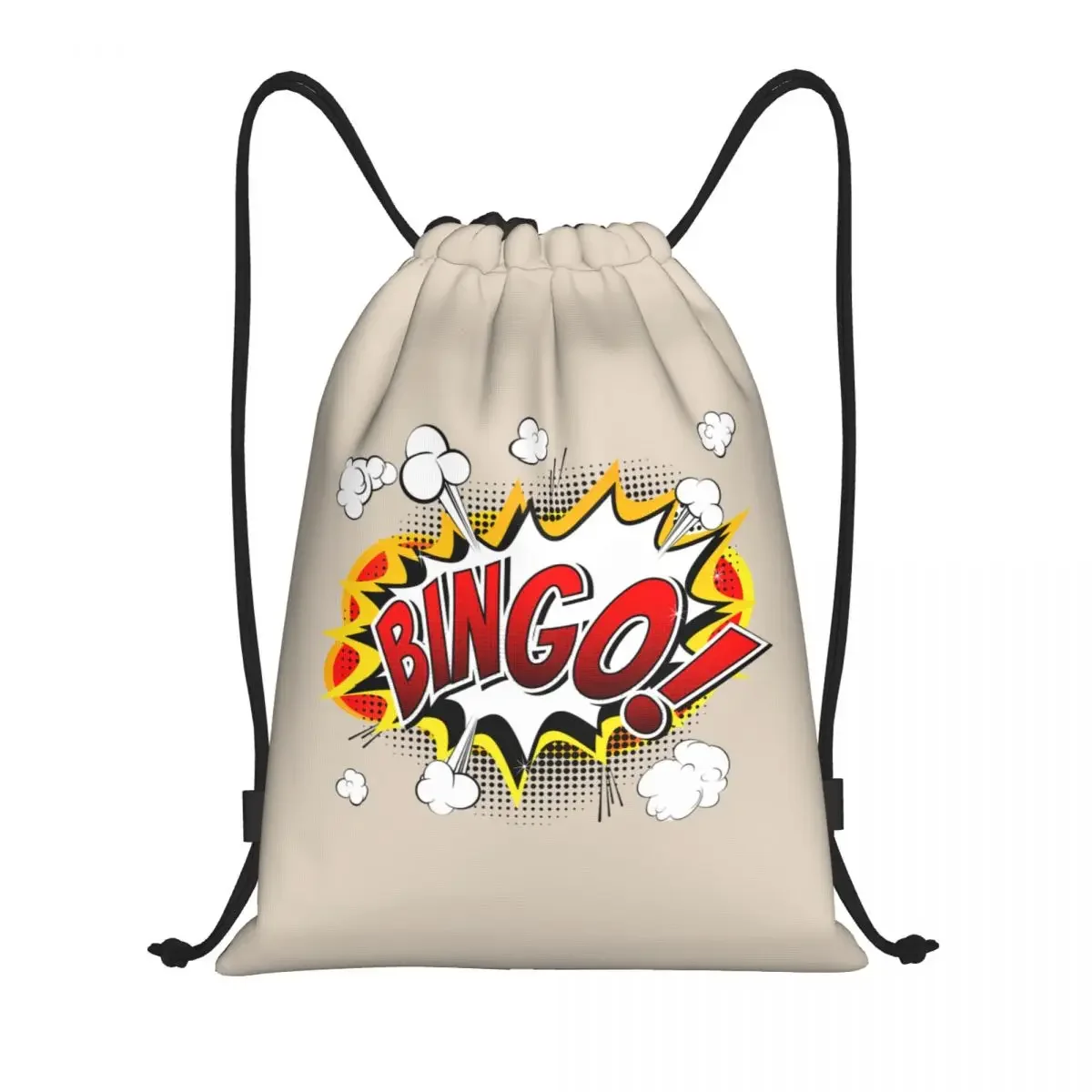 

Custom Hot Game Bingo Drawstring Backpack Bags Men Women Lightweight Gym Sports Sackpack Sacks for Shopping