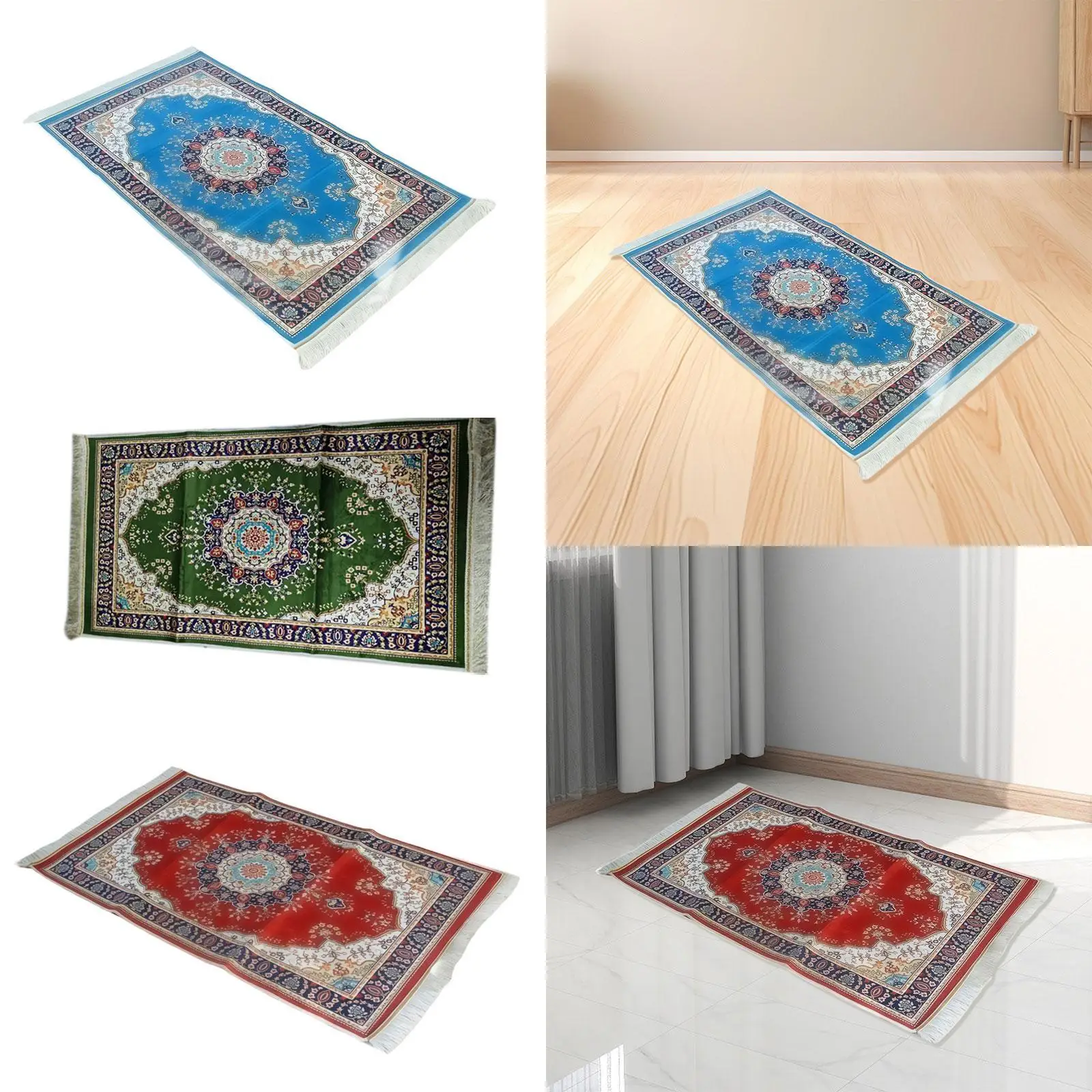 

Portable Muslim Prayer Rug Carpet Multipurpose for Home Travel 25.6x47.2inch