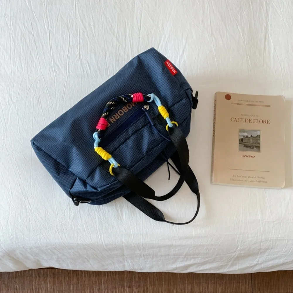 

Simple Lightweight Bowling Bag Large Capacity Leisure Nylon Crossbody Bag Adjustable Strap Casual Women's Handbags Sports