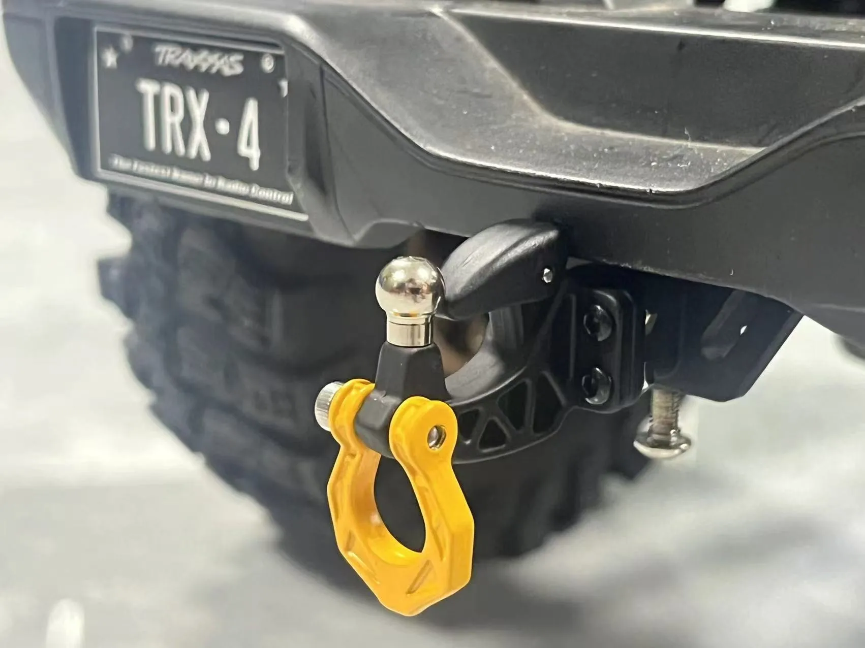 Metall Hinten Stoßstange Abschleppen Anhänger Haken Drop Hitch Empfänger Für 1/8 1/10 Rc Crawler Auto Axial Scx10 Traxxas Trx4 Rgt Yikong Redcat – Detail 4