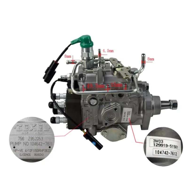 

YM129919-51501 Fuel Injection Pump For Yanmar 4TNE98 Diesel Engine