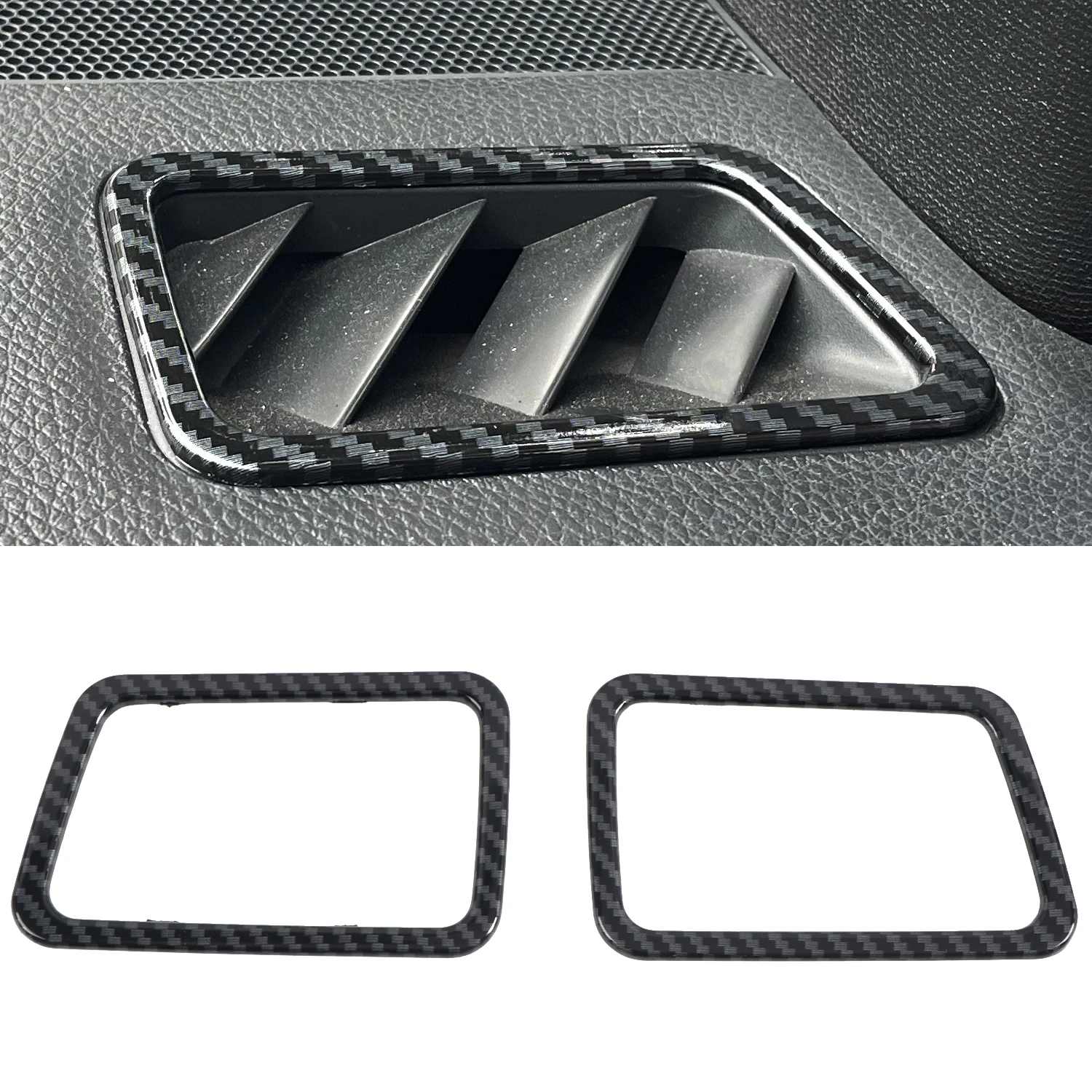 Car Accessories for Subaru WRX STi 2015-2021 ABS Carbon Fiber Printed Interior Side Air Vent Outlet Cover Trim 2pcs