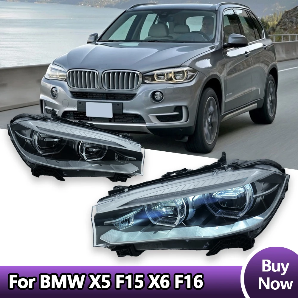 

Автомобильные фары для BMW X5 F15 Фара X6 F16 2014-2018 Светодиодный DRL проектор Фара Динамические указатели поворота Автомобильные аксессуары