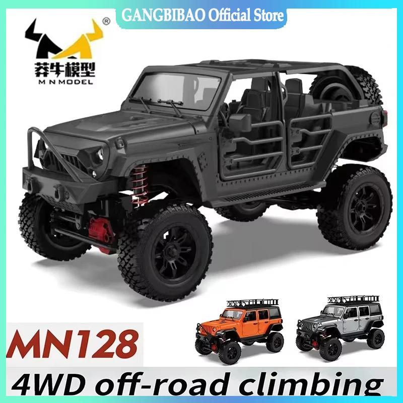 

RC Crawler 4x4 Car MN128 2.4G Climbing Buggy Professional with LED Light Full Scale Remote Control Cars Toys for Boys Gift